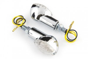 1001-792 LED Richtingaanwijzers Cat Eye Kort Chromed