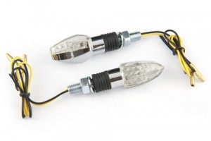 1001-250 LED Richtingaanwijzers Shorty Chromed